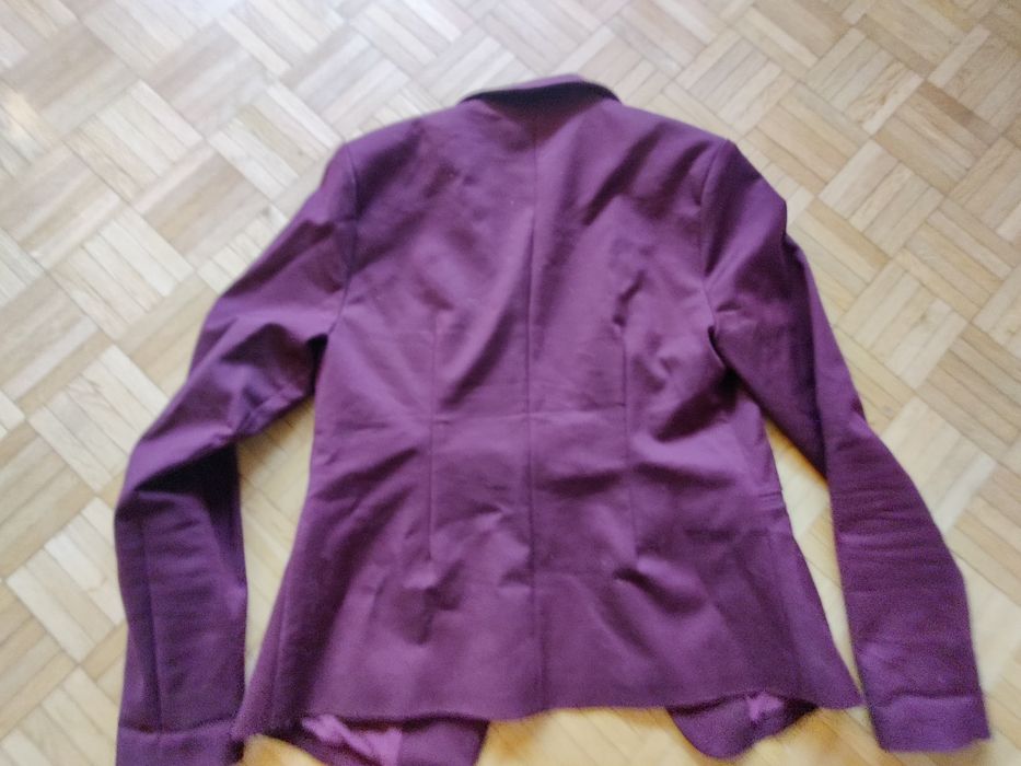 żakiet marynarka damska neo noir śliwkowa