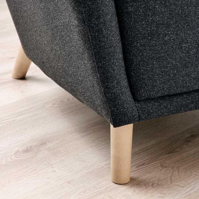 Poltrona, Gunnared preto/cinzento