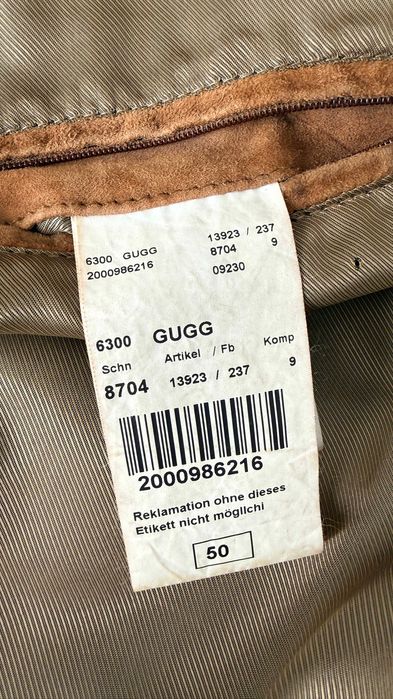 Casaco Bomber em Pele/Camurça GUGG – Tamanho 50 – Excelente Estado