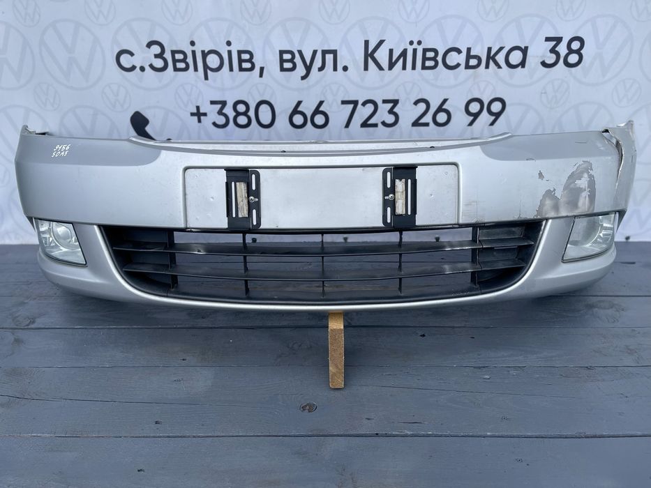 Передній бампер Шкода Октавія А5 передний 9154 9156 Skoda Octavia A5 сірий octavia a5
