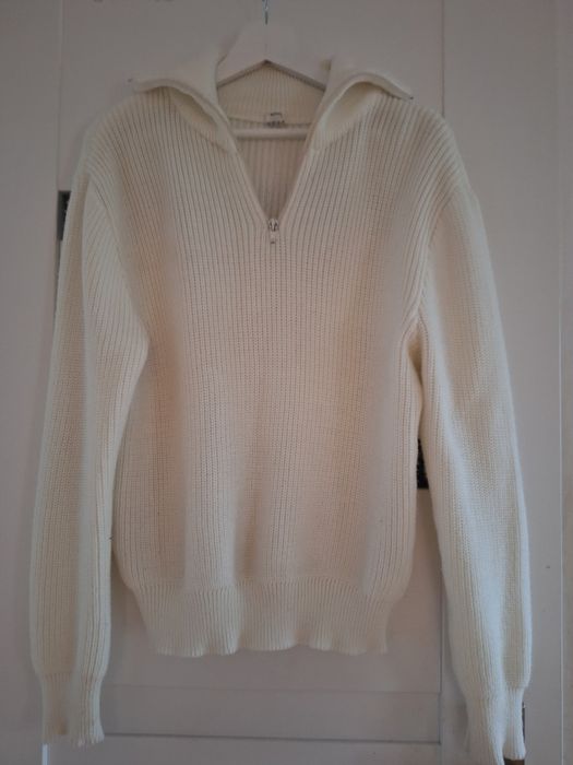 Sweter biały damski