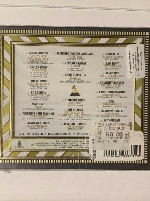 GRAMMY Nominees 2016 cd