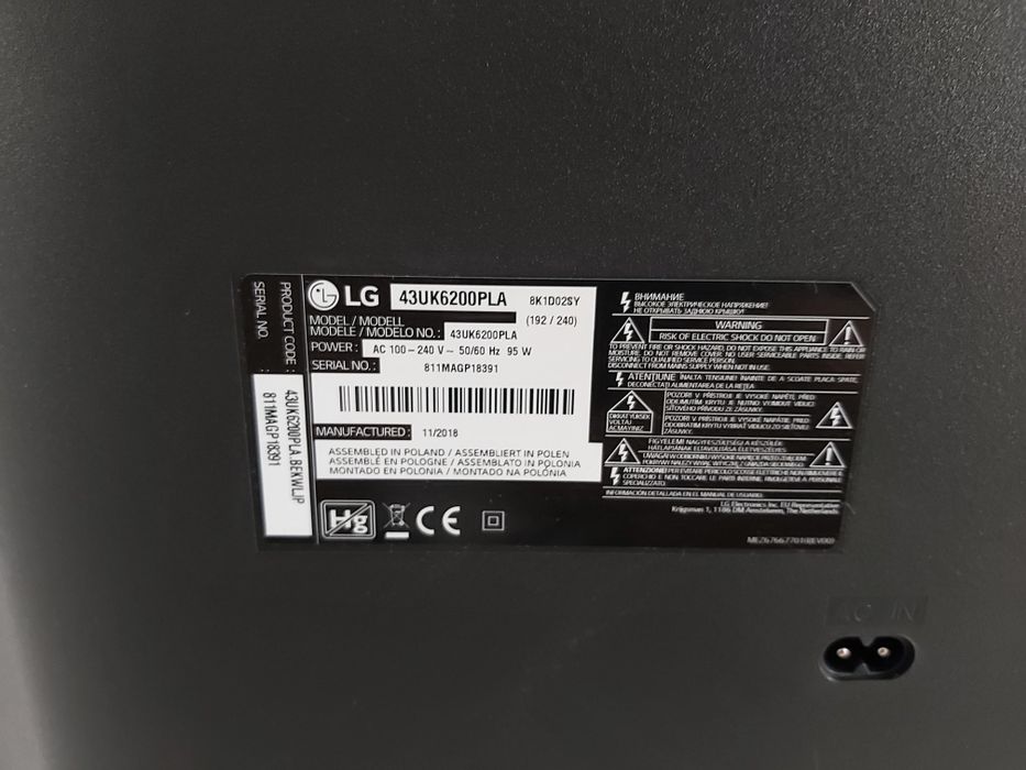 Sprzedam części do LG 43uk6200pla