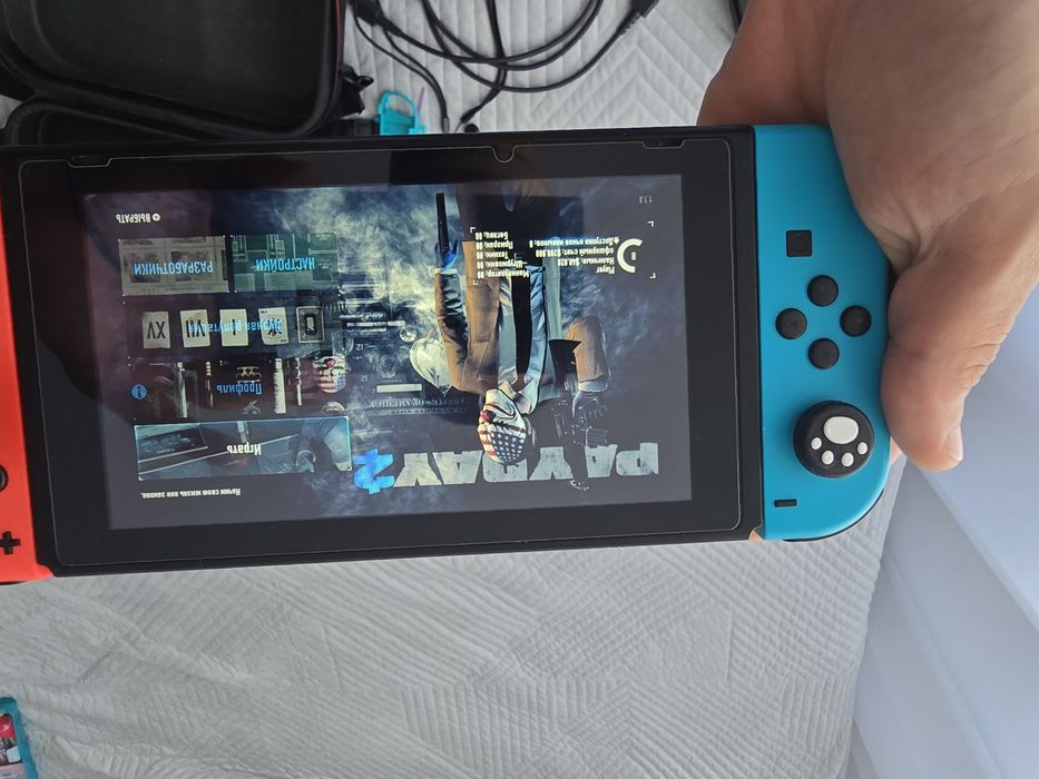 MEGAZESTAW Nintendo swich V2 przerobiona CWF+256GB