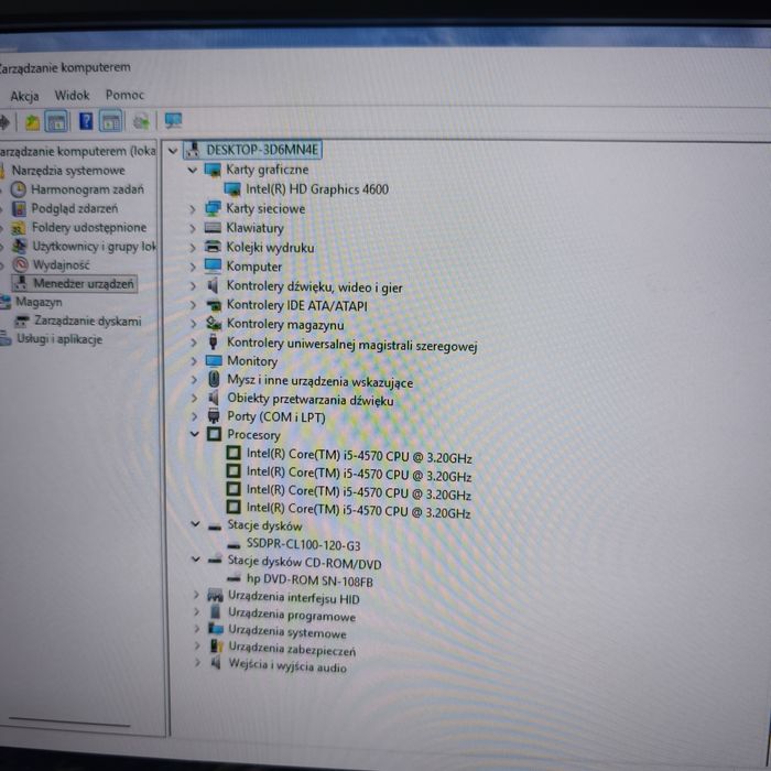 Zestaw komputerowy hp Dell i5 SSD win11  23" monitor sprawny