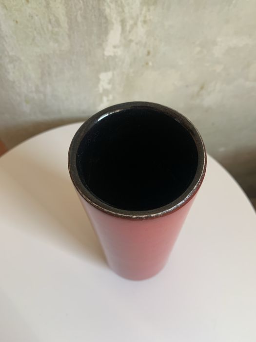 Ваза червона керамічна німецька, глечик керамічний