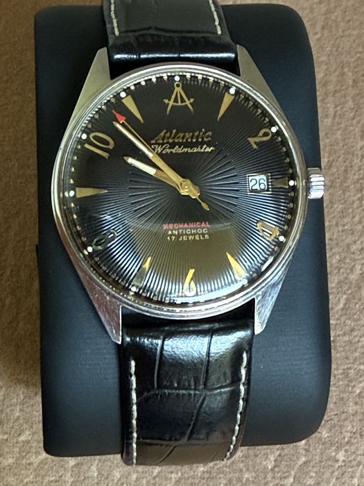 Zegarek atlantic worldmaster mechanical antichoc 17 jewels