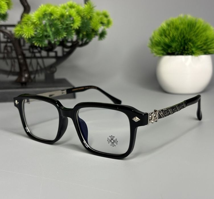 Окуляри chrome hearts  black+gold