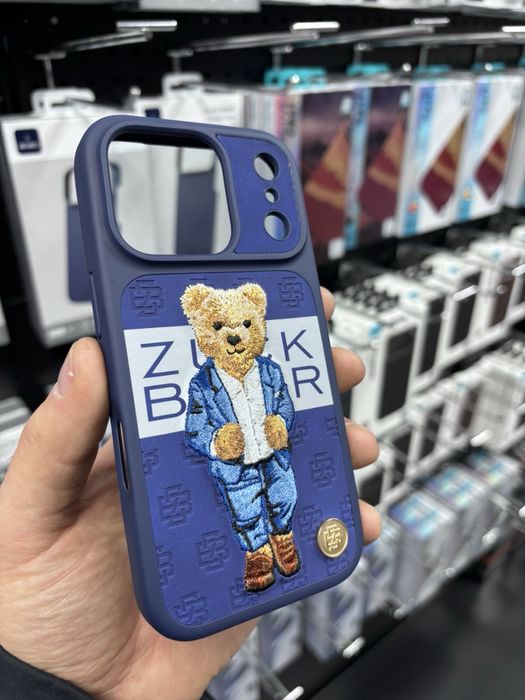 Чохол для iphone 17 Pro/ 17 Pro Max Zuck Bear Paris Gentleman синій