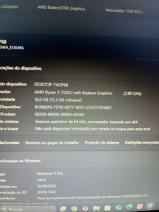 ASUS VivoBook Go 14/15 – Ryzen 5, 16GB RAM – Como Novo