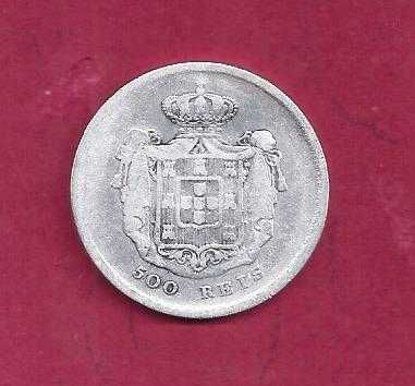 MONARQUIA D. PEDRO V   500  REIS 1859    PRATA