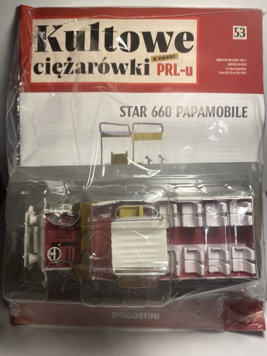 Kultowe Ciężarówki z epoki prl Star 660 Papamobile deagostini 1:43