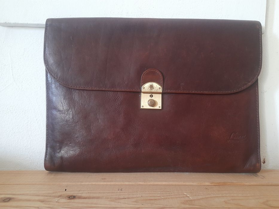 Mala em pele vintage