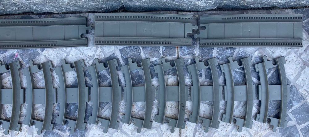 Conjunto de 20 Peças Carris Pista Ferroviária LEGO