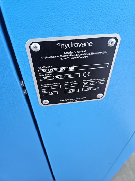 Kompresor łopatkowy hydrovane hv07 sprężarka