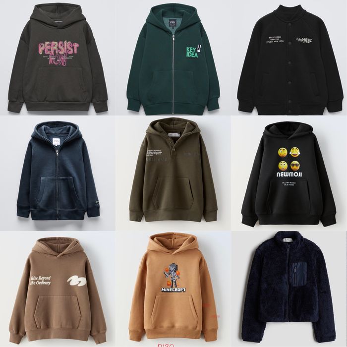 Худі,світшоти на хлопчика zara ріст від 116 до 164