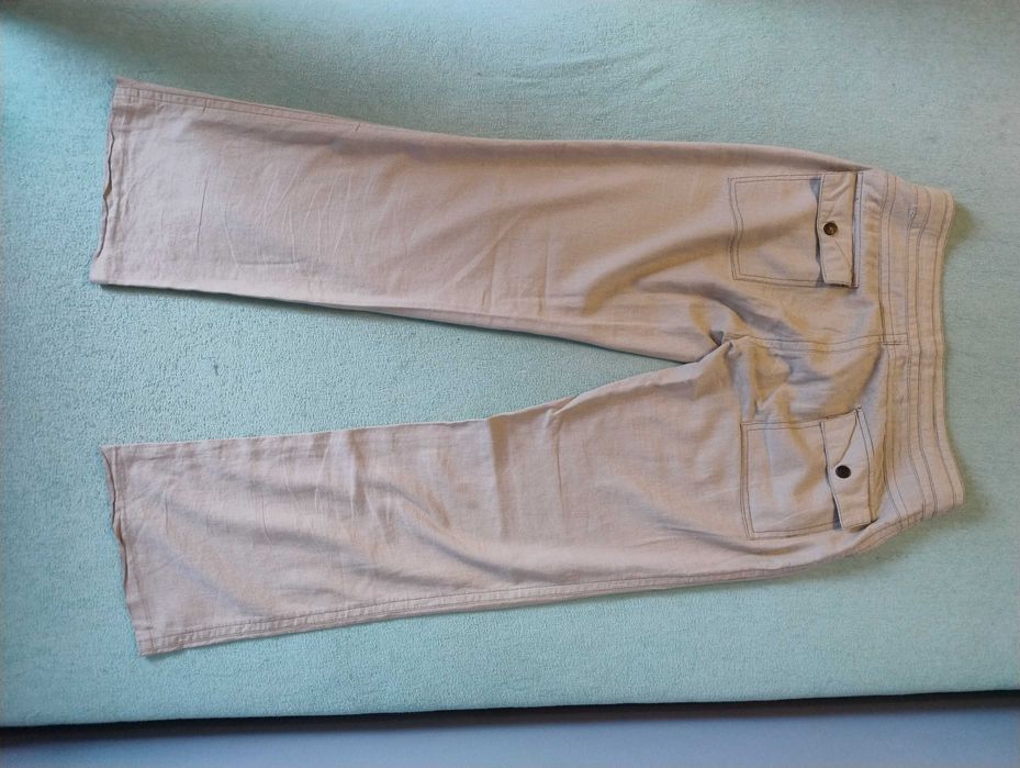 CARRY Lniane spodnie męskie