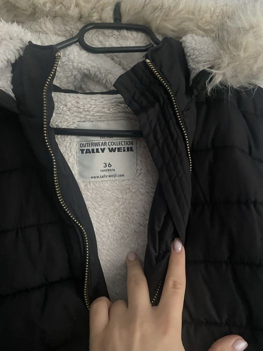 Damska zimowa ciepla kurtka S