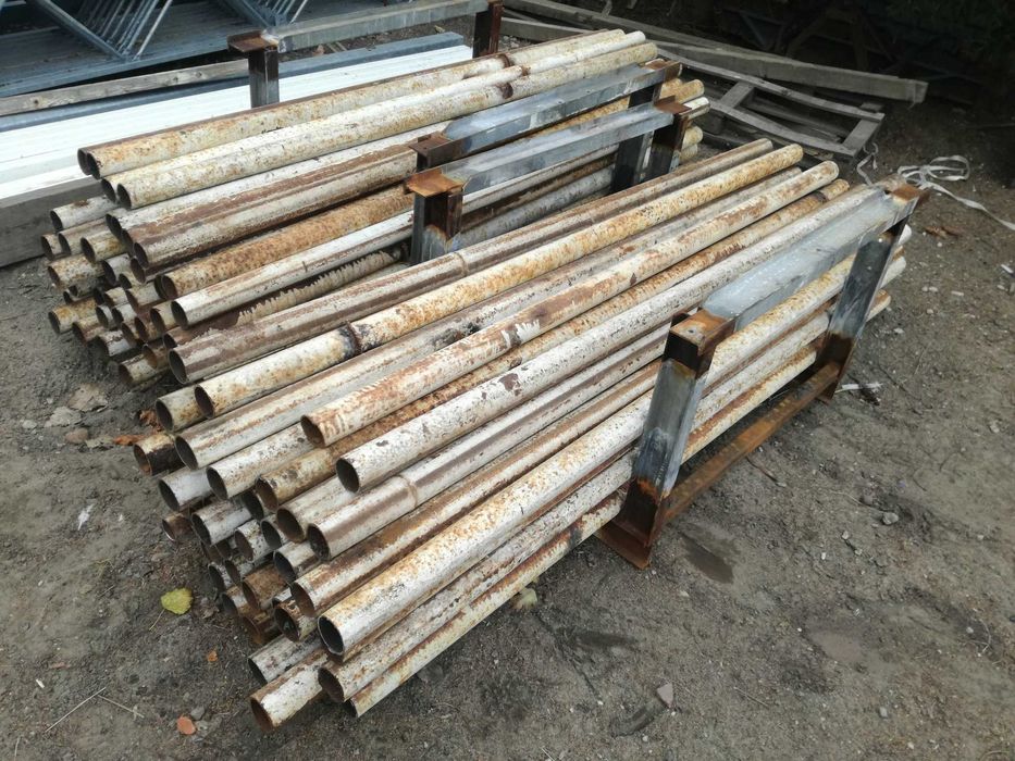SOLIDNE Słupki ogrodzeniowe RURKI ŚREDNICA fi-51mm, dł. 2,16m