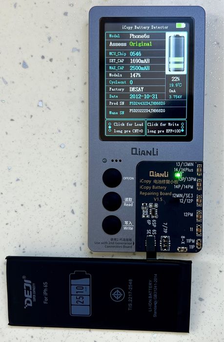 Батарея iPhone XS посилений аккумулятор 3210 mAh Deji