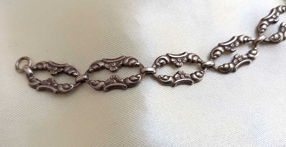 Art deco stara bransoletka srebro pr 3 antyk