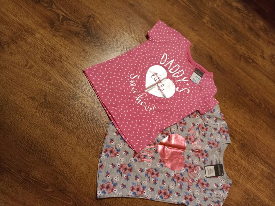T-shirt 2 szt dziewczęcy