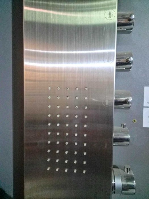 inox panel prysznicowy hydroland emir panel natryskowy z termostatem hydromasaż