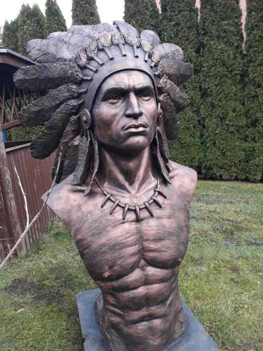 rzeźba indianina