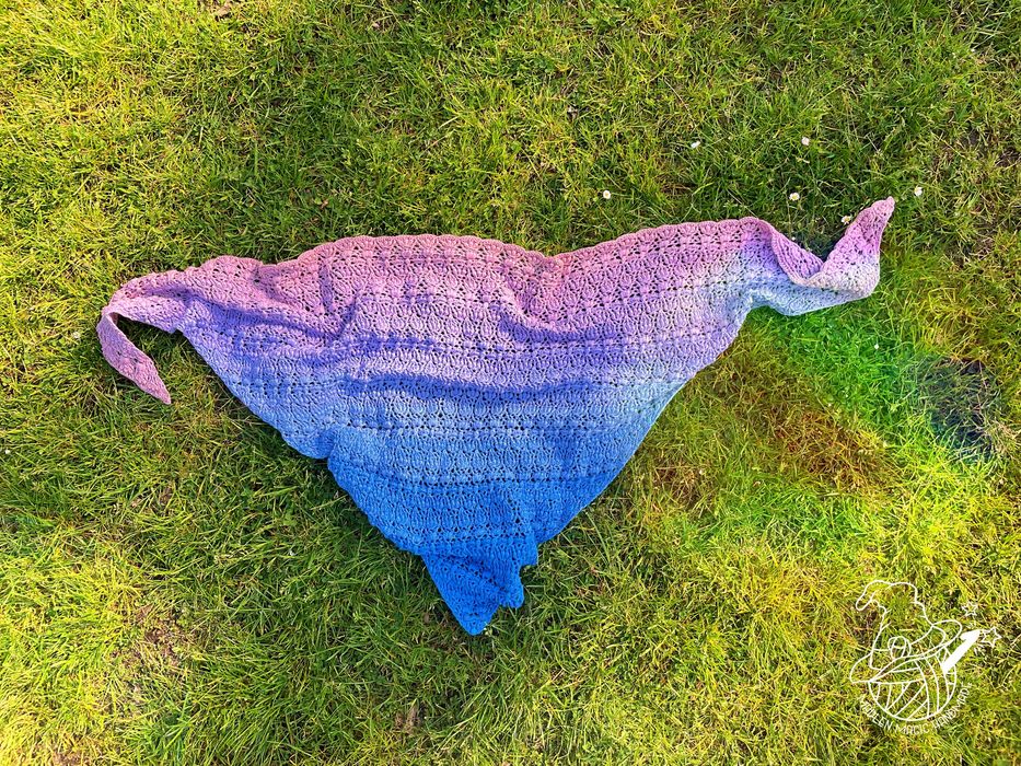 Chusta na szydełku Migdałowiec Handmade