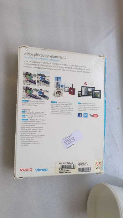Adobe Photoshop Elements 12 PL Windows BOX DVD niewykorzystany klucz