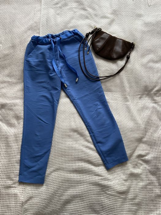 Spodnie chabrowe na gumce