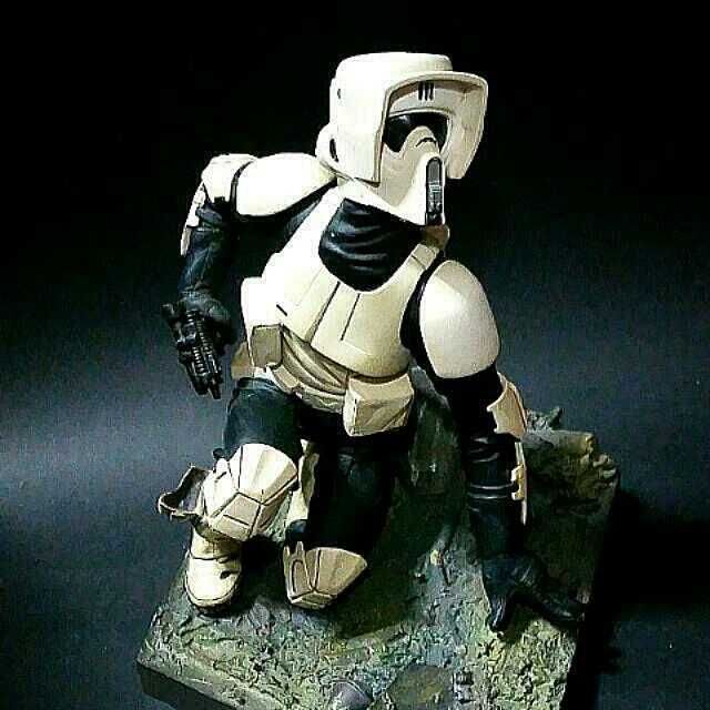 Star Wars - Scout Trooper Estátua Kotobukiya 1/7 - Rara