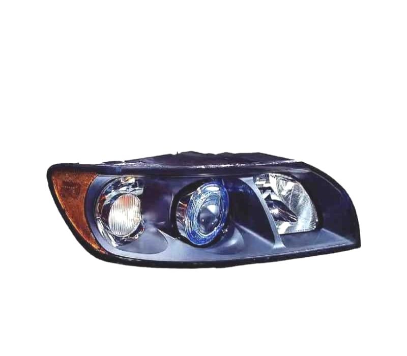 FAROL OPTICA DIR VOLVO S40 V50 FUNDO PRETO H7 + HB3