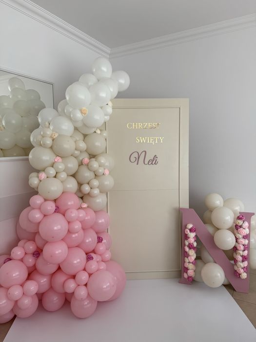 Ścianki balonowe, dekoracje imprez- stołów oraz sali