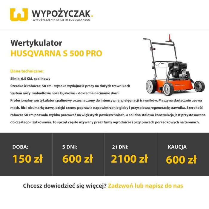 Rębak, rozdrabniacz do gałęzi / glebogryzarka / aerator / wertykulator / walec do ogrodu ogród - WYNAJEM