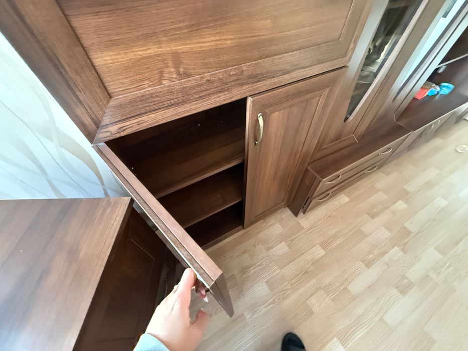Meble ciemny brąz komplet