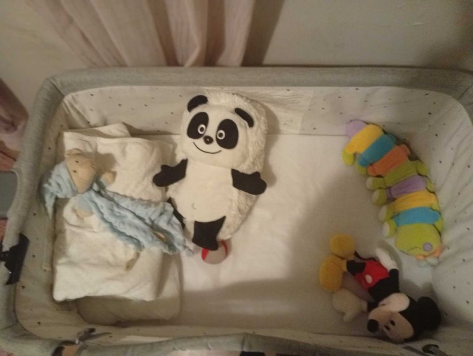 Berço bebe cinza