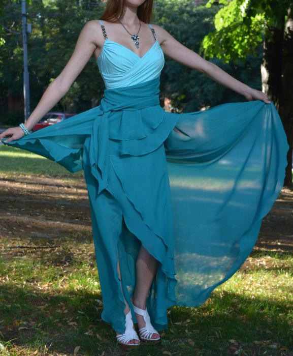 платье в пол, вечернее