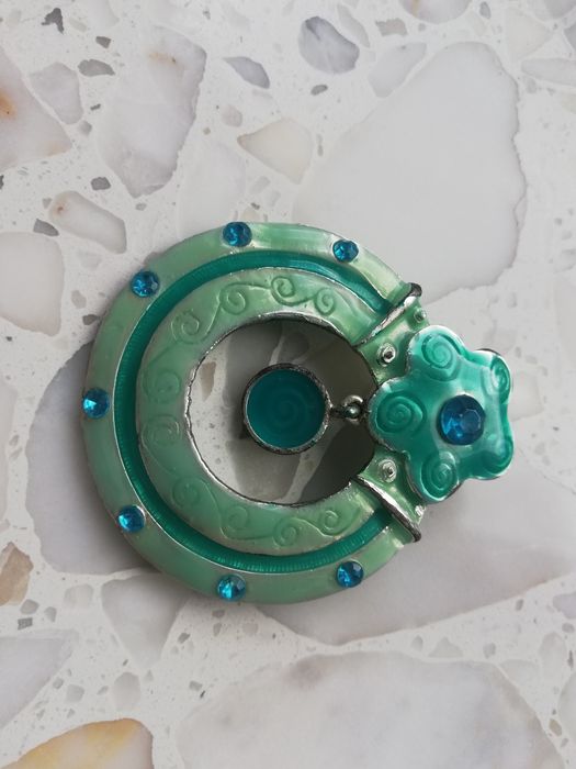 Zawieszka okrągła niebieska