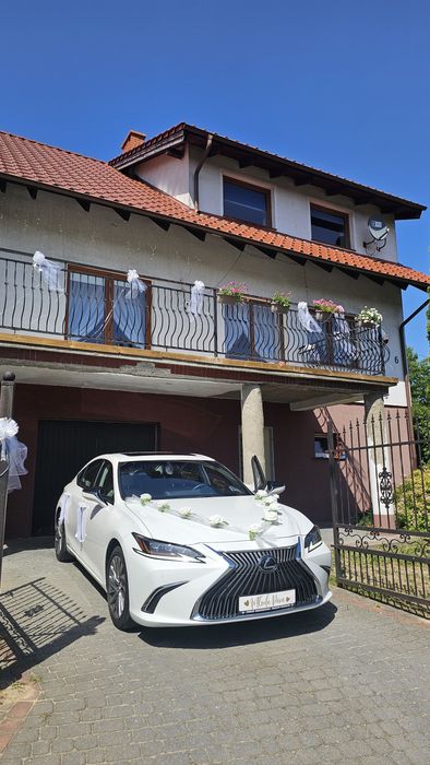 Auto do ślubu - Nowoczesny Lexus ES Ultra Luxury - Biała Perła