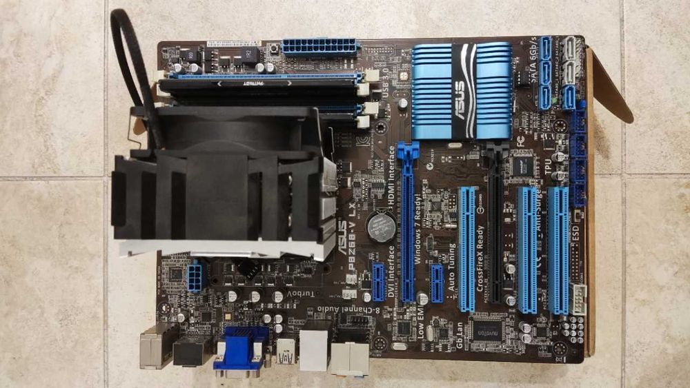 Bundle Asus PBZ68-V LX + I7 2600 + Cooler + 32GB DDR3