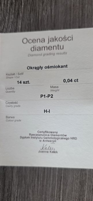 Apart złoty pierścionek Diamenty