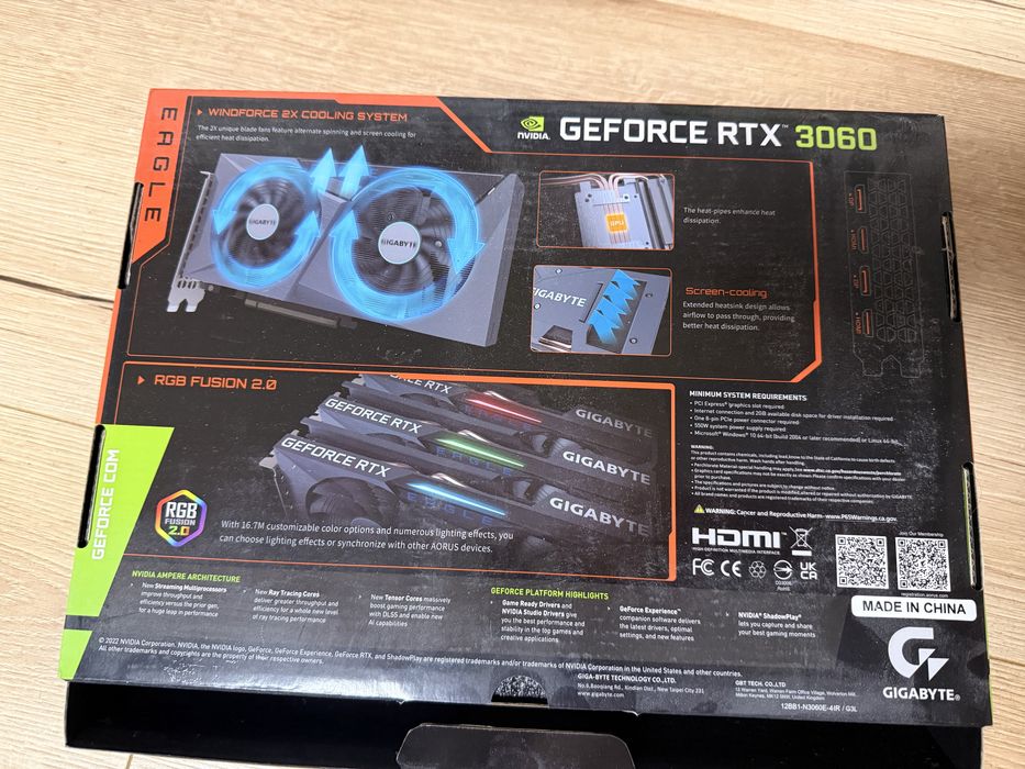 Karta graficzna GIGABYTE GeForce RTX 3060 Eagle OC LHR 12GB