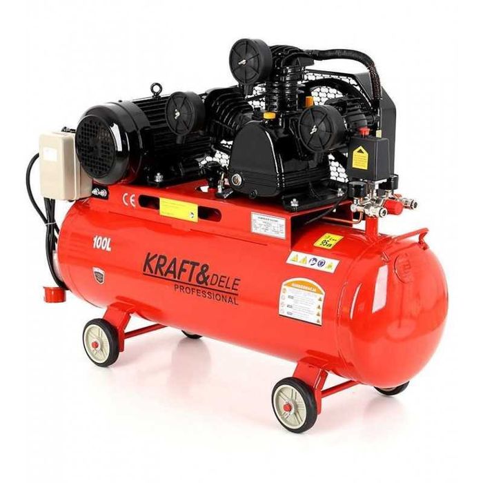 KRAFT&DELE Sprężarka Kompresor 100l 5,6KM 400V 3 Tłoki KD1477