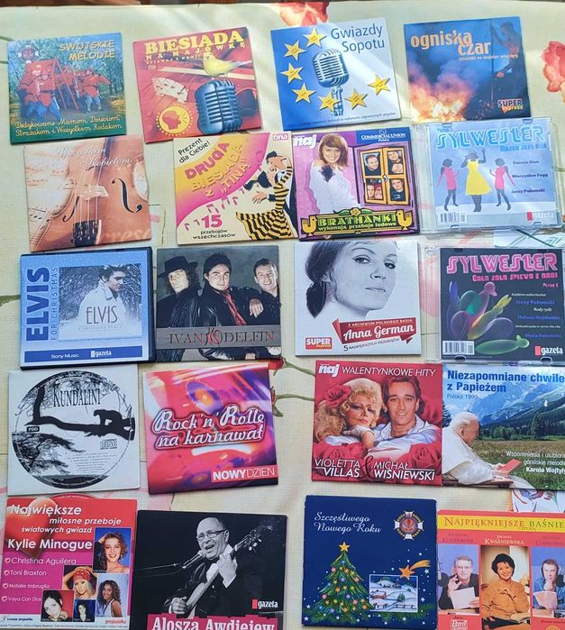 Płyty CD z różną muzyką. Stan bardzo dobry.