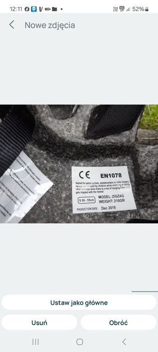 Kask rowerowy/na rolki/hulajnogę itd.