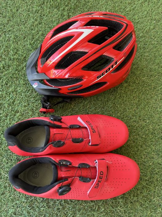 Sapatilhas btt 43 e capacete specialized