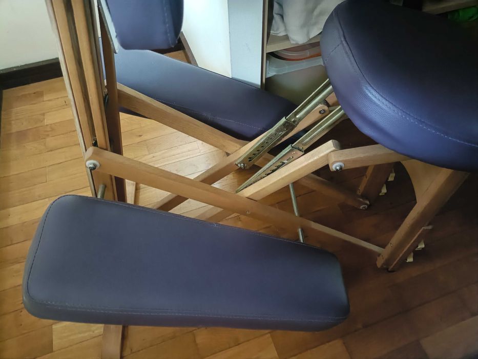 Cadeira de massagem de madeira