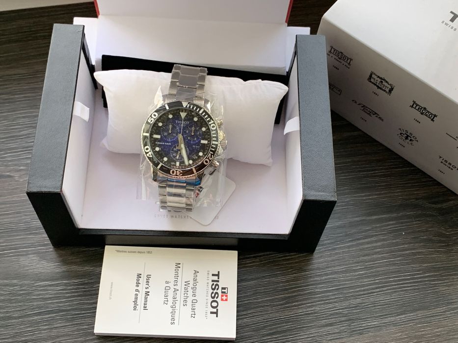 Дайверские часы TISSOT Seastar 1000 (НОВЫЕ) T120417 ремешок, браслет