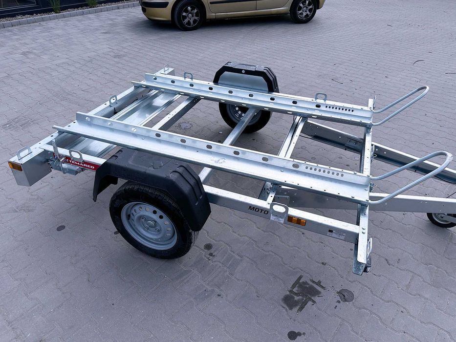 TEMARED MOTO 2 Premium DMC 750 kg na 2 motocykle bez podłogi